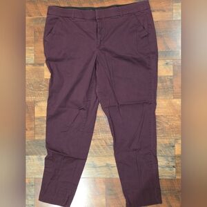 Maurices Maroon Ankle Pants